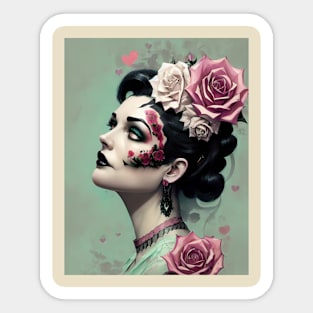 Beautiful Zombie Sticker